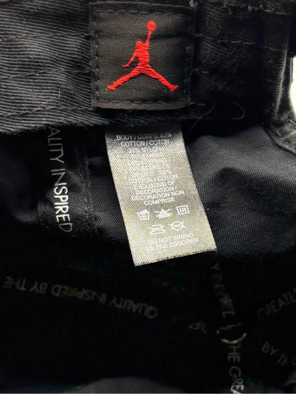 Jordan Jumpman Black Tonal Adjustable Strapback Baseball Hat Cap